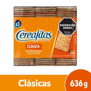 Galletitas Crackers Cerealitas Clásicas 636g