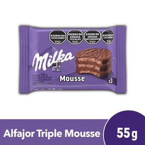Alfajor Triple Milka Mousse 55g