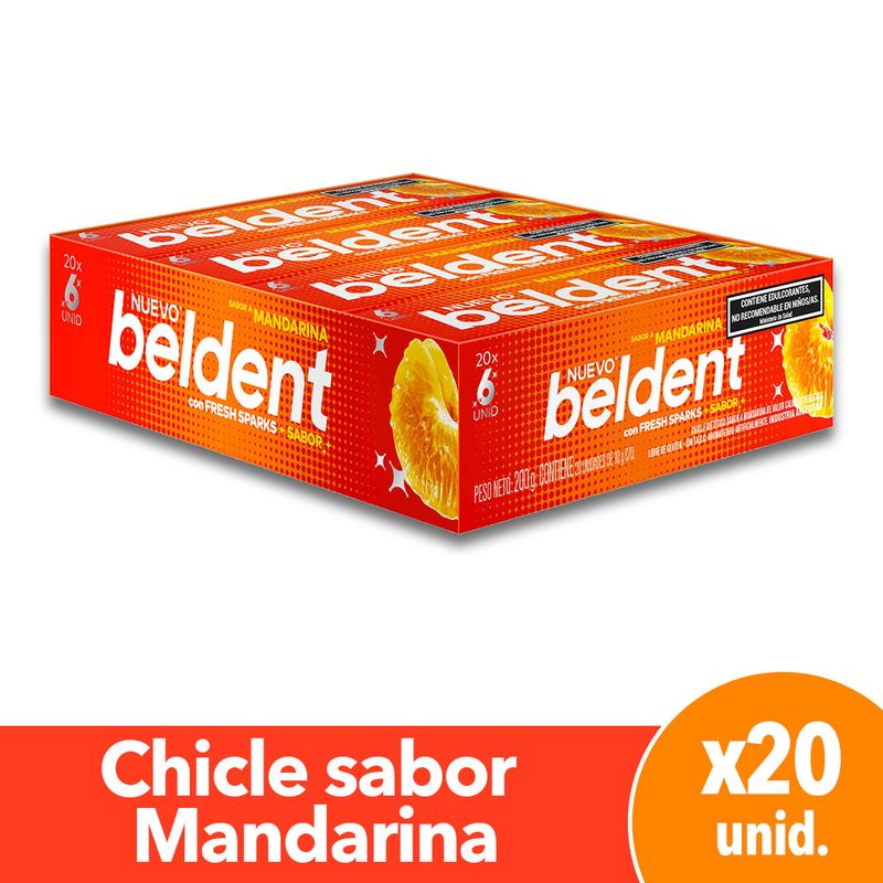 CHIC BELDENT MANDARINA x 20u