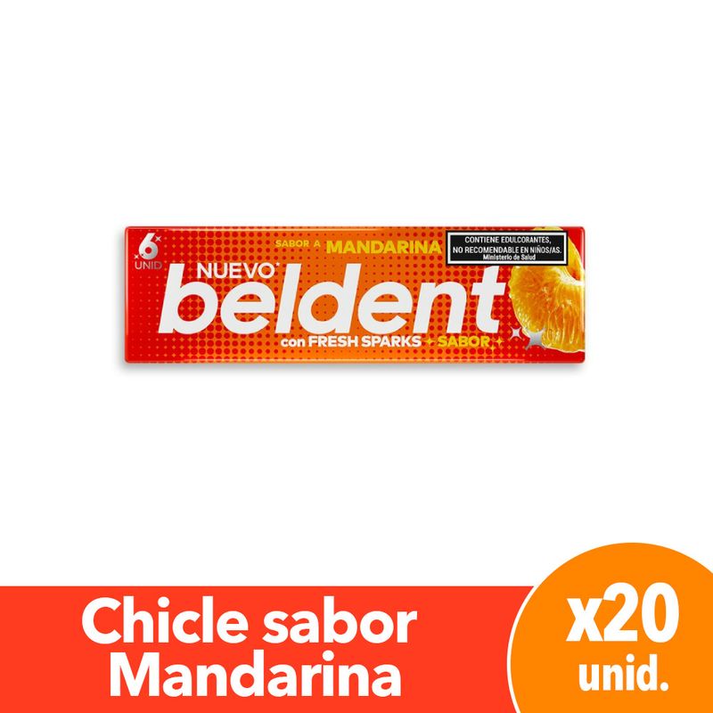 Chicles-Beldent-Mandarina-20g