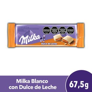 Chocolate Blanco Relleno Dulce de Leche Milka 67,5g