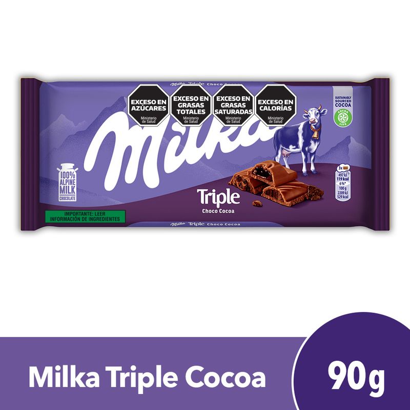 Chocolate-Milka-Triple-Cocoa-90g