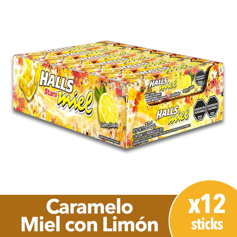 Caramelos Halls Stani Menta, Limón y Miel 28g - Mi Tienda Mondelez