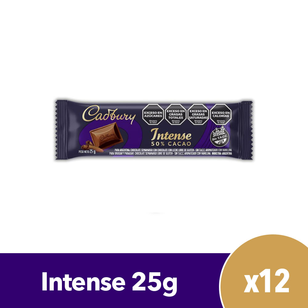 Chocolate Cadbury Intense 25g Mi Tienda Mondelez