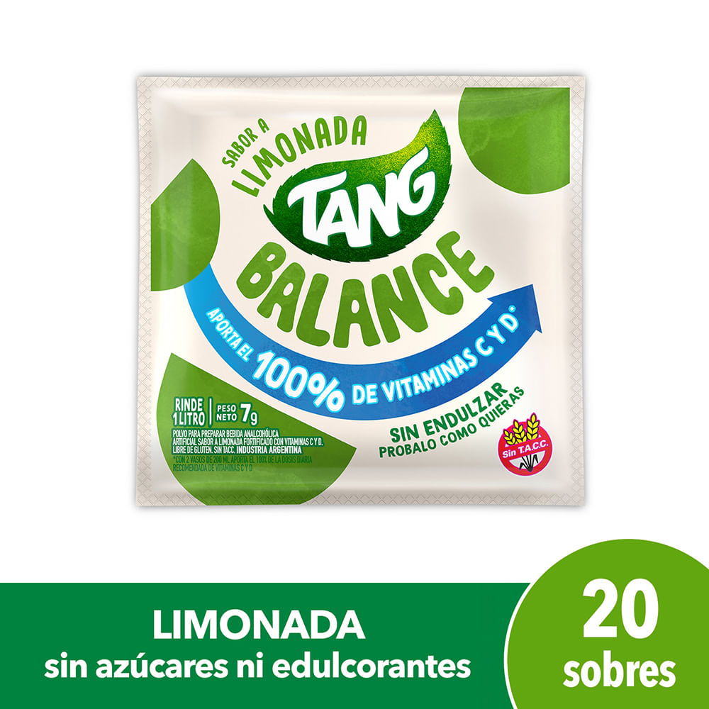 Jugo Tang Balance Limonada 7g - Mi Tienda Mondelez