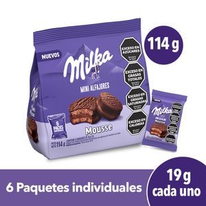 Mini Alfajores Milka Mousse 114g