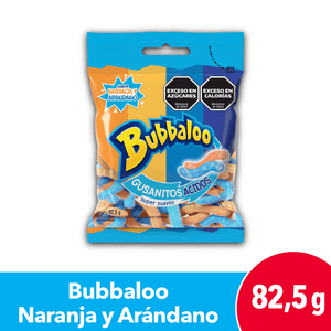 Gomitas Bubbaloo Naranja y Arandanos 82,5g