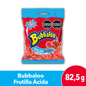 Gomitas Bubbaloo Frutilla Acida 82,5g