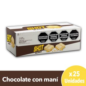 Chocolate blanco con maní Shot 35g
