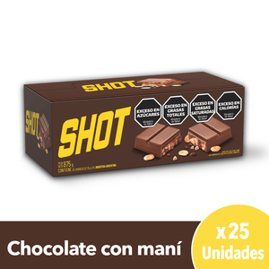 Chocolate con maní Shot 35g